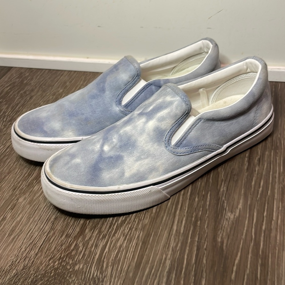 NoBo Tie-Dye Sky Blue Slip on Shoe - Women's 8 Memory Foam
